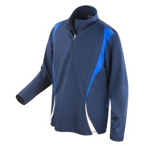 Spiro Unisex Adult Trial Training Base Layer Top / Navy/Royal Blue/White